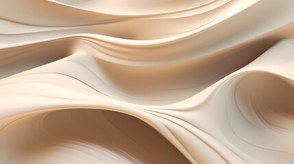 3d web design background. Light organic shapes. Abstract background with 3d effect and shadows. Generative AI
