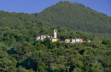 Fototapeta na wymiar Church of Sant Agata of Cannobio, Piedmont, Italy, Europe