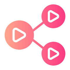 share video gradient icon