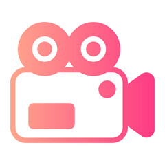 videocamera gradient icon