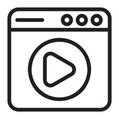 video line icon