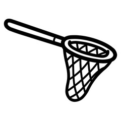 fishing net line icon style