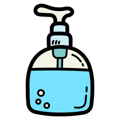 alcohol gel filled outline icon style