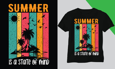 Summer t-shirt design, best t-shirt design, vector design, t-shirt design