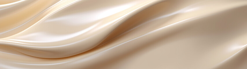 Fototapeta na wymiar Abstract beige cream background. Modern design. Beauty and make up concept banner. Generative AI