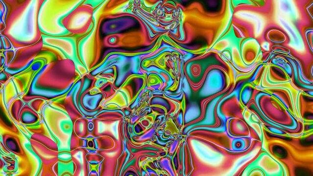 Abstract twist liquid colorful wavy shiny loop motion background
