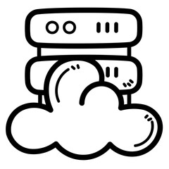 hosting line icon style