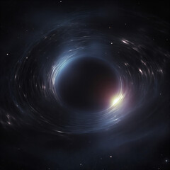 A black hole in Space Generative Ai - obrazy, fototapety, plakaty