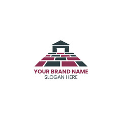 tiles flooring logo design or business brands Vector Illustration