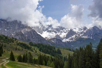 Fototapeta premium Landscape in the Austrian Alps of the Dachstein region (Styria in Austria)
