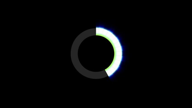 Digital processing and loading bar animation