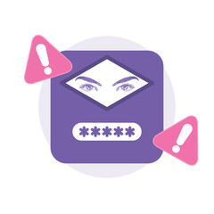 Forgot your password. Vector element for websites. White background.
