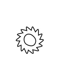 Doodle Sun Hand Drawn