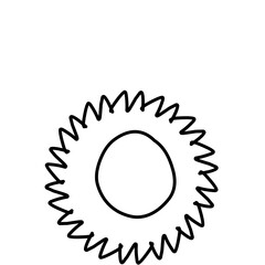 Doodle Sun Hand Drawn