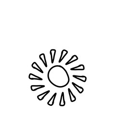Doodle Sun Hand Drawn