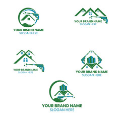 Illustration vector graphic of hydro pressure power wash logo design template