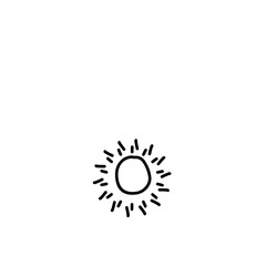 Doodle Sun Hand Drawn