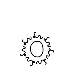 Doodle Sun Hand Drawn