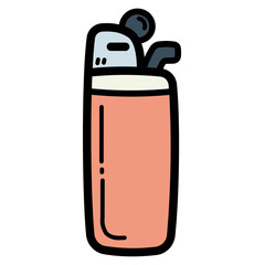 lighter filled outline icon style