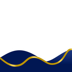 Blue luxury wave border