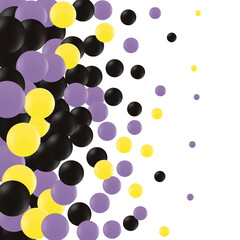 Colored randomly arranged balls. Festive balloons.. eps 10