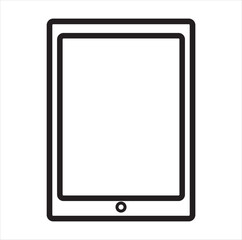 Classic tablet icon vector, device icon vector ,Tablet icon isolated. 