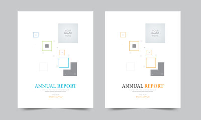 Fototapeta na wymiar Annual report and business catalog, cover design template