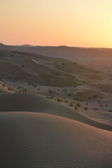 Fototapeta na wymiar Most beautiful Sunset in the Desert