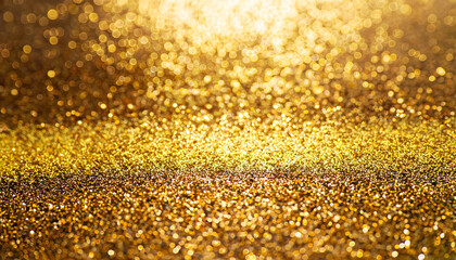 Golden Sparkling Glitter Background | AI-Generated Wallpaper