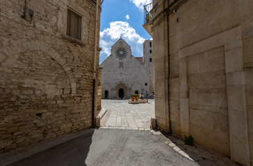 RUVO DI PUGLIA, JULY 10, 2022 - The co-cathedral of Ruvo di Puglia, dedicated to Santa Maria Assunta, in Ruvo di Puglia, Puglia, Italy