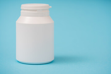 white plastic container for medical supplies