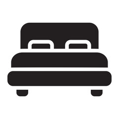 bed glyph icon