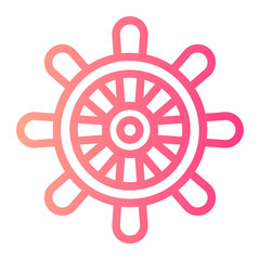 Fototapeta premium helm gradient icon