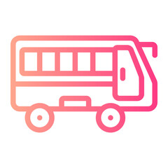 bus gradient icon