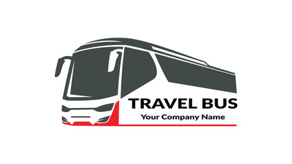Travel Bus Vector Logo Design Fully Editable High Quality