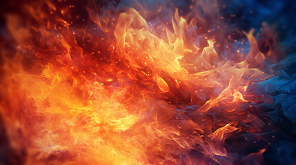 Fototapeta na wymiar fire in the fireplace HD 8K wallpaper Stock Photographic Image
