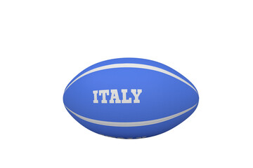 Digital png photo of italin rugby ball on transparent background