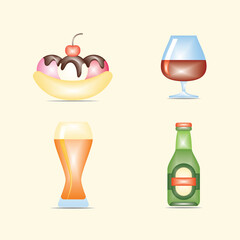 set, vector, apple, icon, fruit, peach, element, 3d, lemon, sign, symbol, sweet, fresh, illustration, juicy, healthy, pineapple, fruity, food, ingredient, product, harvest, organic, ripe, vegetarian, 