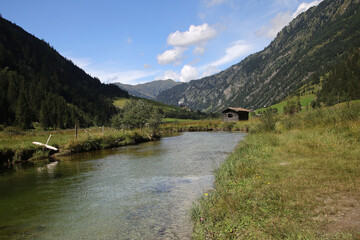 Naklejka na ściany i meble Grossarl valley in the Austrian Alps, Austria