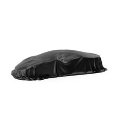 Black covered car protection
