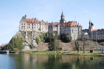 Fototapeta na wymiar Panorama of Sigmaringen castle, Baden Wuerttemberg, Germany