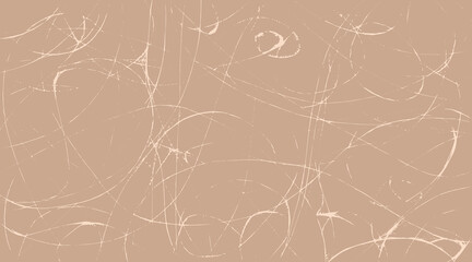Grunge texture beige brown background, swirls, waves, stripes. Vector background