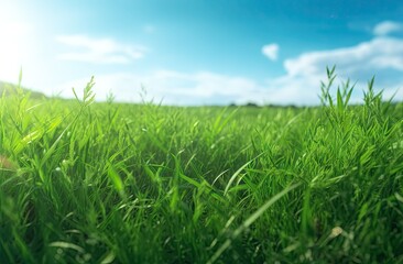 Obraz premium an outdoor green field Generative AI