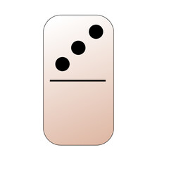 Creative vector domino full set isolated on white background