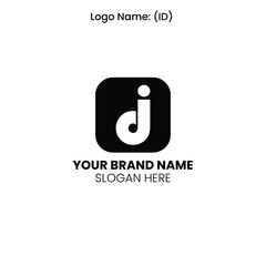 Creative letters i+d logo design and Vector Illustration