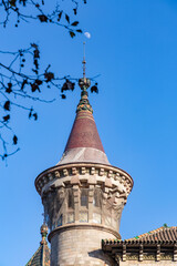 Naklejka premium Architectural detail from the typical ornate buildings of Barcelona, Spain