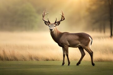 impala in the savannah generated AI