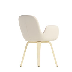 3d rendering of a chair on white background - obrazy, fototapety, plakaty