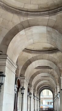 Opera Garnier in Paris National Academy of Music, Paris Opera, Grand Opera life of people around it 15.04.23 Paris France. High quality 4k footage