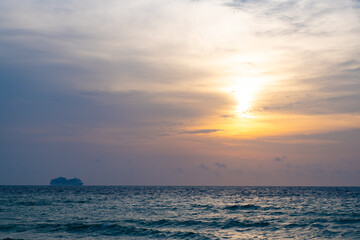 peaceful seascape nature at sunset. summer seascape nature at sunset. seascape nature at sunset sky. seascape nature at sunset.